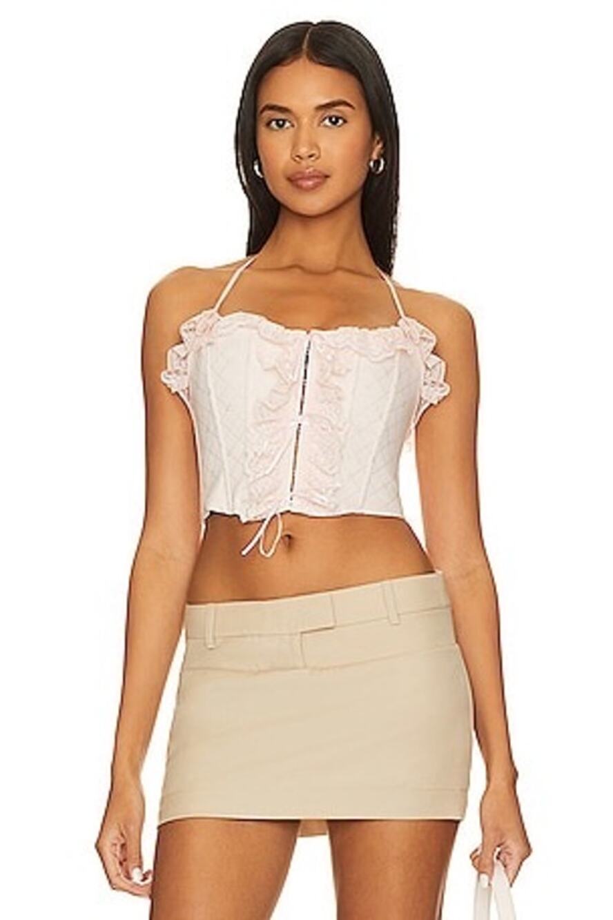 Guizio Eris Corset in Baby Pink sz M